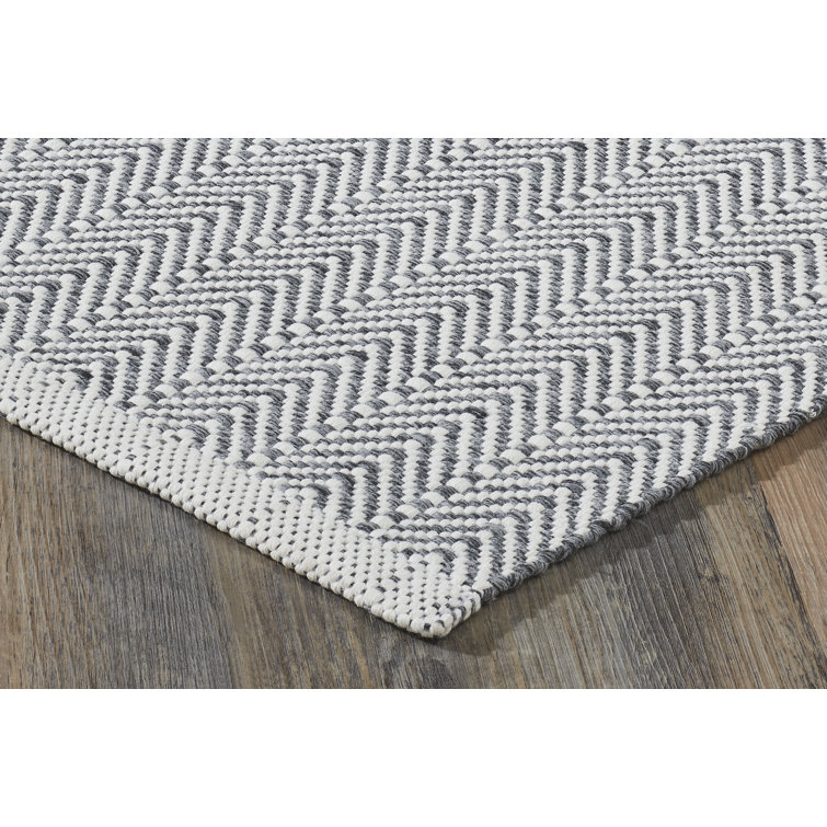 Stark Dyllis Rectangle Chevron Handmade Flatweave Acrylic Area Rug in